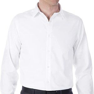 Calvin Klein Men's Dress Shirt Slim Fit Non-iron Herringbone
